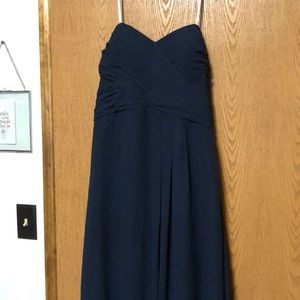 Bridesmaid Navy Blue Dress.